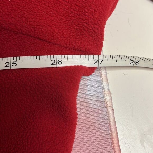 LANDS’ End red half zip long sleeve high neck shacket warm top Polartec large - Picture 11 of 12